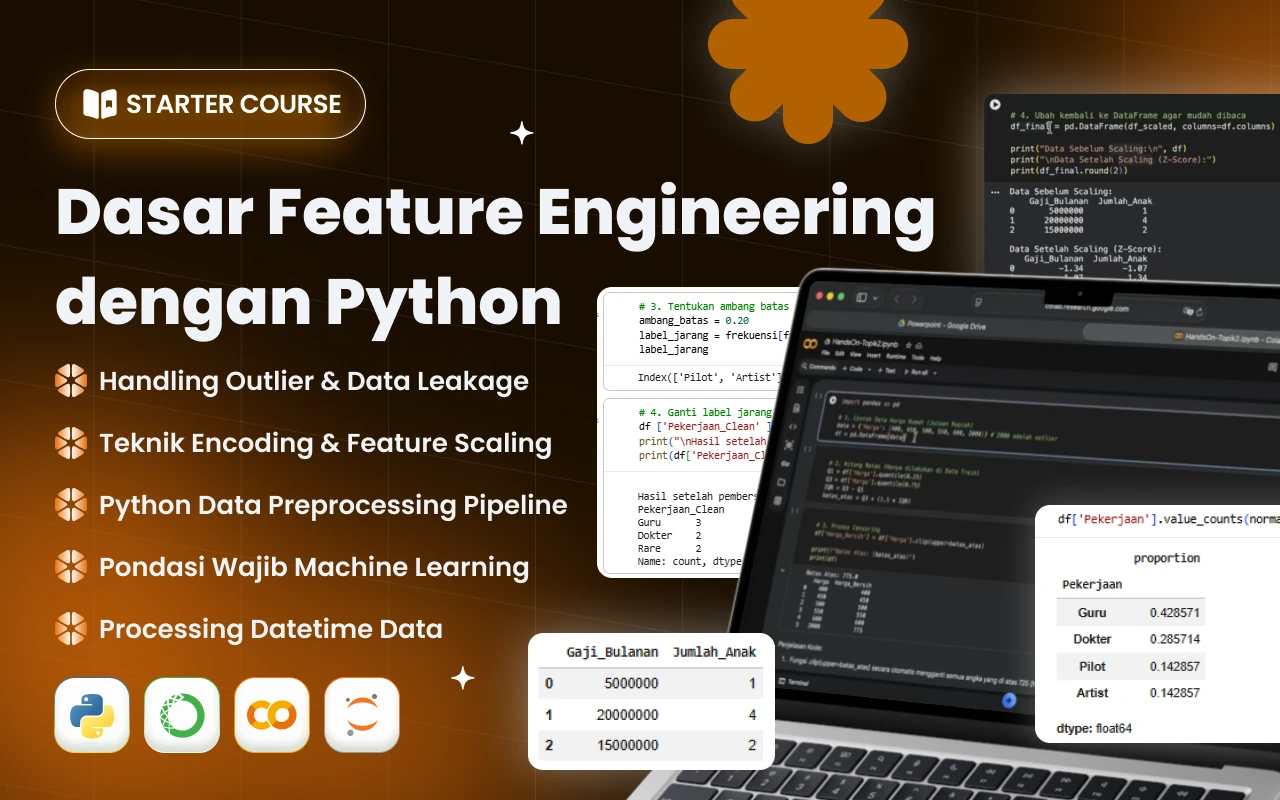 Kelas Dasar Feature Engineering: Siap Kerja dalam 7 Hari di BuildWithAngga
